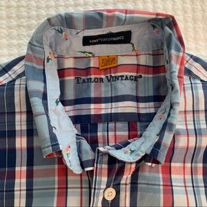 Taylor Vintage plaid button down, men’s size S